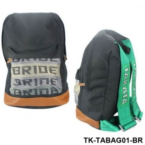 Bride JDM Racing Shoulder bag Laptop Bag Backpack With Green/Brown Racing Harness TK-TABAG01-BR