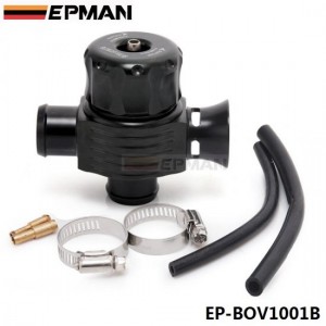 EPMAN 25mm Universal Dual Port Blow Off Valve (BLACK) Diverter Valve Dump Valve EP-BOV1001B