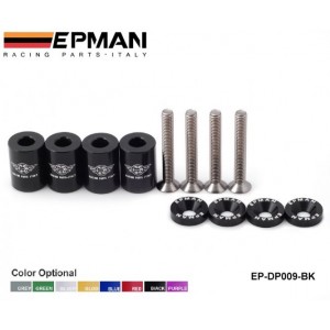 EPMAN Racing 1" Billet Hood Vent Spacer Riser Kits For All Turbo Engine Motor Swap 6mm EP-DP009