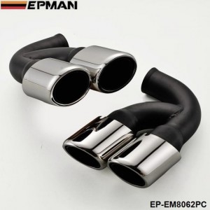 EPMAN Silver 304 Stainless Steel Exhaust Muffler Tip For Porsche 02-13 Cayenne EP-EM8062PC