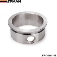 EPMAN Flange 3" V-Band Flange with Integrated O2 Bung Port, Stainless Steel ,wideband port EP-CGQ114Z