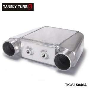 TANSKY -Universal Aluminum Bar & Plate Front Mount Water-To-Air Intercooler Inlet/Oulet 3.5" Core: 250 X 220 X 115mm TK-SL5046A
