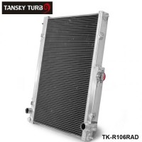 TANSKY -42MM 2 Row Aluminum Radiator for Nissan Skyline R33 R34 GTR GTST RB25DET MT TK-R106RAD
