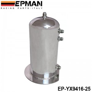 EPMAN 2.5 Litre Fuel Surge Catch Can Aluminium Polish Tank EP-YX9416-25