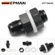 EPMAN AN6 AN8 AN10 Straight Black Aluminum Fuel Cell / Tank Bulkhead Adapter Fitting Locking Nut With Te-fl-on Washer EPFT788