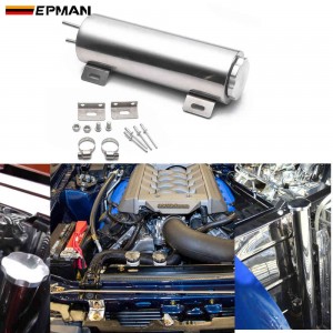 EPMAN Polished Stainless steel Radiator Overflow Tank Bottle Catch Can 2" x 13", 3" x 9",3" x 10"  Car Modification Cooling