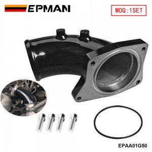 EPMAN Billet Aluminum Turbo Air Intake Elbow Pipe For Ford F250 F350 F450 6.0L Powerstroke Diesel 03-07 EPAA01G50