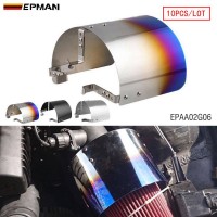 EPMAN 10PCS/LOT Air Intake Filter Heat Shield Cover 2.5"-5" Neck General Stainless Steel EPAA02G06-10T