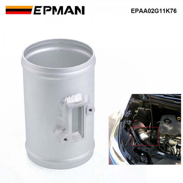 EPMAN 3" 76mm Mass Air Flow Sensor Adapter Air Intake Meter Mount For Nissan For Honda For Ford Air Intake MAF Sensor Adapter EPAA02G11K76
