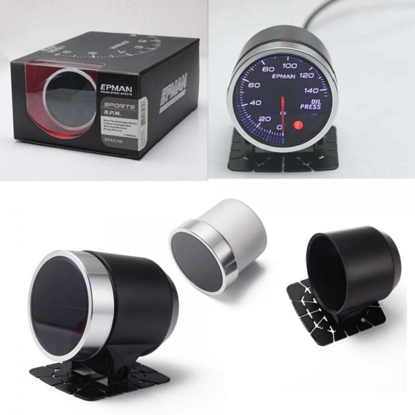 EPMAN 2" 52mm Turbo Boost Oil Pressure Oil Temp Water Temperature Tachometer Volt Gauge EXT EGT Meter 10 Color Digital LED Display Car Meter EPMAN 2" 52mm Turbo Boost Oil Pressure Oil Temp Water Temperature Tachometer Volt Gauge EXT EGT Meter 10 Color Digital LED Display Car Meter