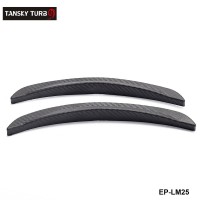 TANSKY -1 Pair 10" Carbon Texture Diffuser Fender Flares Lip fit on SUV, Truck, Car round Wheel fender wall EP-LM25