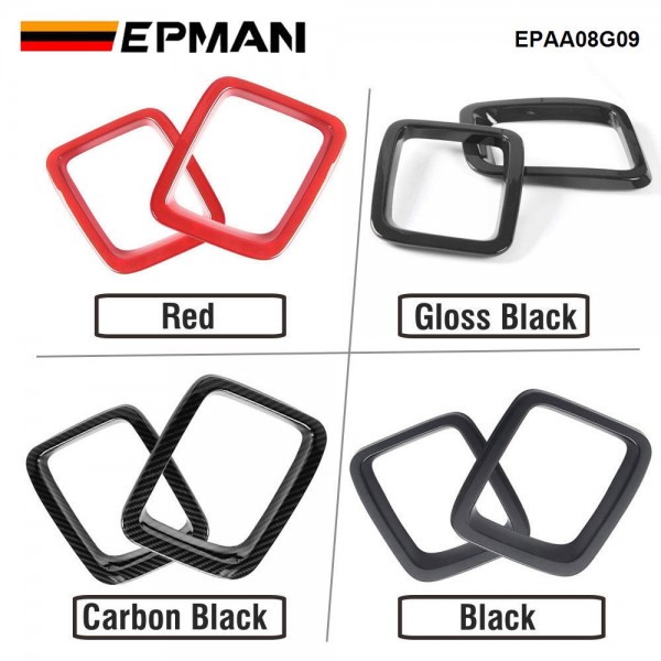 EPMAN Grille Inserts ABS Grill Cover Exterior Accessories for Jeep Compass MP 2017 2018 2019 2020 EPAA08G09