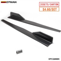 EPMAN 20SETS/CARTON Universal Black Side Skirt Rocker Splitters Winglet Wings Canard Diffuser EPCQ86BK-20T