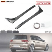 EPMAN 50SETS/CARTON Rear Window Spoiler Side Wing Trim Cover For VW GOLF 7 7.5 MK7 MK7.5 14-18 EPCY431-50T