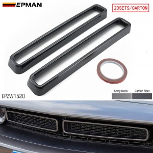 EPMAN 20SETS/CARTON Front Grille Inserts ABS Grill Cover Trim Kit Exterior Accessories for Dodge Challenger 2015-2020 EPZW1520-20T