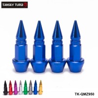TANSKY -4Pcs/Set Spike Shape Auto Bicycle Tire Valve Cap Valve Stem Caps Wheel Rims Lug Nuts TK-QMZ950