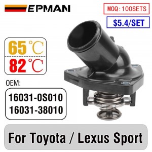 EPMAN Engine Thermostat, Low Temp Engine Thermostat With Housing Car Accessory 16031‑0S010 16031-38010 For Toyota Sport For Lexus Sport