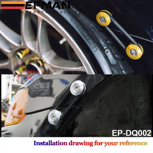 EPMAN Quick Release Fender Washer Fasteners for Front Bumpers Rear Bumpers Trunk Hatch Lids EP-DQ002 EPMAN Quick Release Fender Washer Fasteners for Front Bumpers Rear Bumpers Trunk Hatch Lids EP-DQ002
