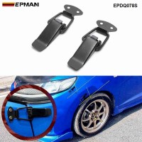 EPMAN For JDM Sport Lockable Toggle Fastener Quick Release Fasteners Catch Clip Car Front Trunk Bumpers Lock & Hatch Lip EPDQ078S