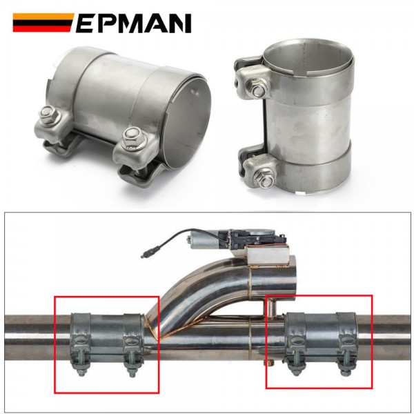 TANSKY 304 Stainless Steel Muffler Clamp Exhaust Butt Joint Pipe Clamps 51mm 58mm 60mm 70mm 64mm 76mm 89mm TANSKY 304 Stainless Steel Muffler Clamp Exhaust Butt Joint Pipe Clamps 51mm 58mm 60mm 70mm 64mm 76mm 89mm