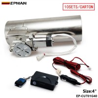  EPMAN 10SETS/CARTON Exhaust Pipe Electric I Pipe 4.0'' Electrical Cutout with Remote Control Wholesale Valve EP-CUT01G40-10T
