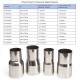 EPMAN -OD:2" 2.25'' 2.75'' 3'' 3.5'' Universal Exhaust Pipe to Component Adapter Reducer EPMAN -OD:2" 2.25'' 2.75'' 3'' 3.5'' Universal Exhaust Pipe to Component Adapter Reducer