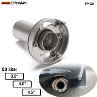 EPMAN Universal Round Adjustable Removable Cat-back Exhaust System 4"/4.5"/3.5" Muffler Silencer For 3.5" /4'' / 4.5''Round Tip Muffler EP-XS