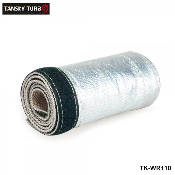 Metallic Heat Shield Sleeve Insulated Wire Hose Cover Wrap Loom Tube 2/" 3 Ft