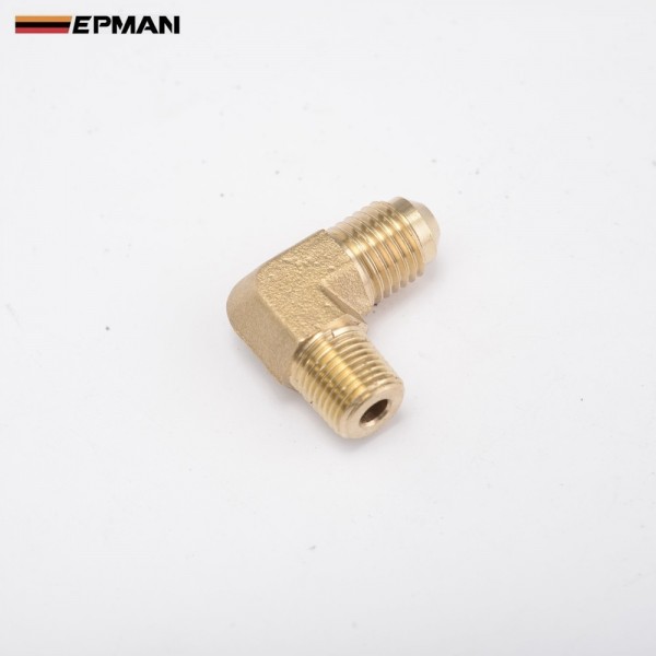  EPMAN -1/8NPT to AN4 -4 Forged 90 Degree Brass Fitting For Turbo, Oil, Brake Adapter EP-CGQ199 