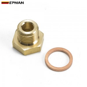EPMAN Pressure Temp Gauge Sender Adapter 1/8" NPT To M14x1.5 Or M16x1.5 Male With A Crush Washer