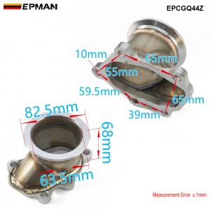  EPMAN - 5 Bolt To 2.5" 63mm V Band Flange Adapter With Gasket for GT25 GT28 T25 T28 Turbo Down Pipe EPCGQ44Z  
