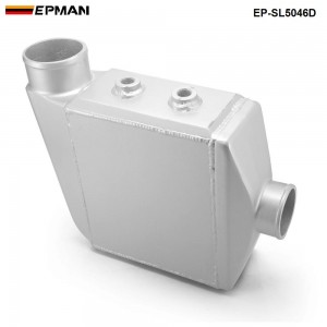 EPMAN - Universal Aluminum Water To Air Turbo Intercooler Front Mount 250 X 220 X 115mm Inlet/Outlet: 3.5" EP-SL5046D
