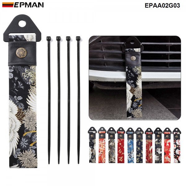 EPMAN 20PCS/LOT Universal JDM Sakura Blossom Black High Strength Tow Towing Strap Hook Front/Rear Bumper EPAA02G03-20PCS EPMAN 20PCS/LOT Universal JDM Sakura Blossom Black High Strength Tow Towing Strap Hook Front/Rear Bumper EPAA02G03-20PCS