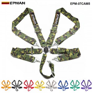 EPMAN  Universal 5 Point 3" Camblock Quick Release Racing Seat Belt Harness EPM-07CAM5