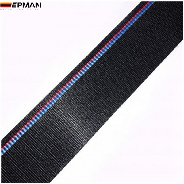 EPMAN Universal 100Meters/Roll Seat Belt Red Blue Black Mixed-Color Webbing For BMW E F M Series Racing chair EPWR2021M-100 EPMAN Universal 100Meters/Roll Seat Belt Red Blue Black Mixed-Color Webbing For BMW E F M Series Racing chair EPWR2021M-100