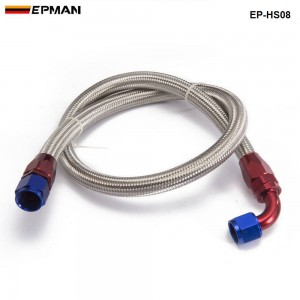 1.6Meter A10-0A AN10-90A Stainless Steel Braided Line & Fitting Hose End Adapter Kit NEW EP-HS08