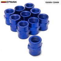 AN8 to 3/4 NPT Union Fuel Oil Line Pipe Connector Blue Anodized Aluminum Flare Male 8 AN AN8 to 3/4 NPT Male Hose Fitting Adapter 