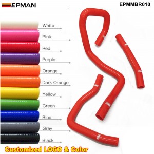  EPMAN - Racing Silicone turbo intercooler Radiator hose kit For MIT Lancer Fortis MK9 08 - 12 (3pcs) EPMMBR010 
