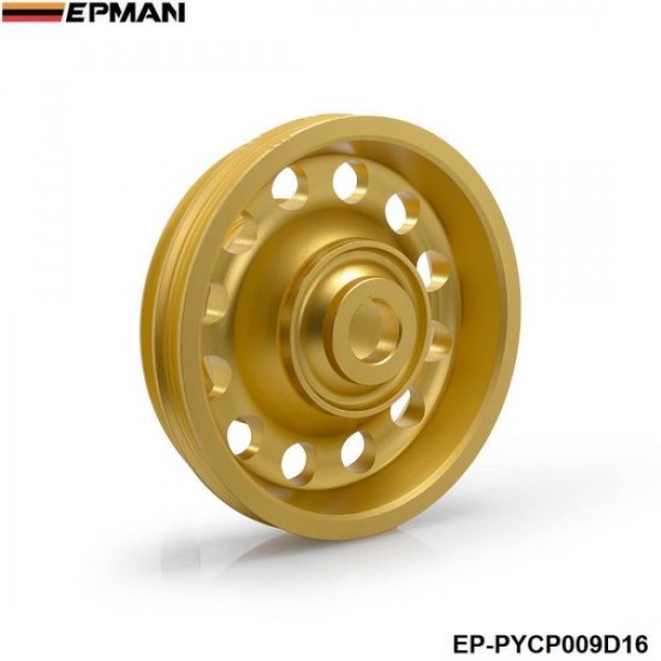 EPMAN Light Weight Aluminum Crank Shaft Belt Drive Pulley for Honda Civic 92-95 EP-PYCP009D16