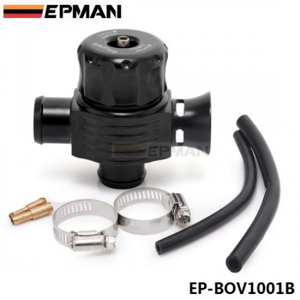 EPMAN 25mm Universal Dual Port Blow Off Valve (Black) Diverter Valve Dump Valve EP-BOV1001B EPMAN 25mm Universal Dual Port Blow Off Valve (Black) Diverter Valve Dump Valve EP-BOV1001B