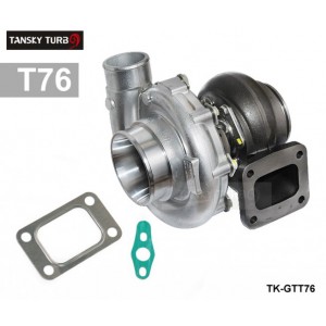 EPMAN High Performance Turbocharger T76 Compressor A/R .80 Turbine Housing A/R.81 Oil 1000hp T4 V-Band Clamp Water Cooling TK-GTT76