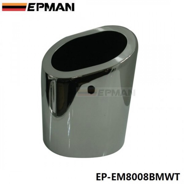 EPMAN 1Pc Chrome Stainless Steel Exhaust Muffler Tip For BMW 10-13 X1 sdrive 18i E84 EP-EM8008BMWT EPMAN 1Pc Chrome Stainless Steel Exhaust Muffler Tip For BMW 10-13 X1 sdrive 18i E84 EP-EM8008BMWT