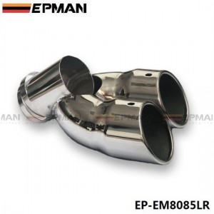 EPMAN 1 Pc Chrome Stainless Steel Exhaust Muffler Tip For Land Rover 07-13 Freelander2 diesel EP-EM8085LR