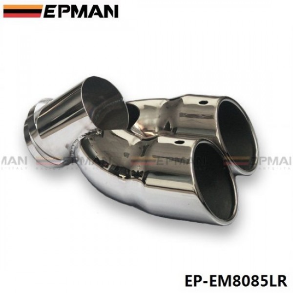 EPMAN Chrome Stainless Steel Exhaust Muffler Tip For Land Rover 07-13 Freelander2 diesel EP-EM8085LR EPMAN Chrome Stainless Steel Exhaust Muffler Tip For Land Rover 07-13 Freelander2 diesel EP-EM8085LR