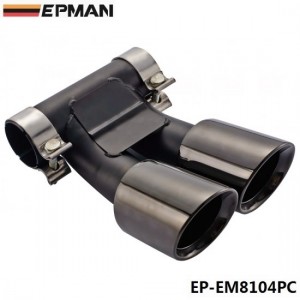EPMAN  Caliber 6.2cm 304 Stainless Steel Chrome Exhaust Muffler Tip For Porsche Cayman Boxster 987 08-14 EP-EM8104PC