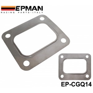 10PCS/LOT EPMAN T04E T66 T70 GT35 GT40 T4 Turbo Turbine Inlet Gasket T4 Flange Gasket 4 Bolt 304 Stainless Steel EP-CGQ14D