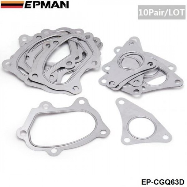 EPMAN -10PCS/LOT Turbo Turbine Inlet & Outlet Gasket For SUBARU Impreza WRX EP-CGQ63D EPMAN -10PCS/LOT Turbo Turbine Inlet & Outlet Gasket For SUBARU Impreza WRX EP-CGQ63D