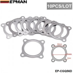 EPMAN - 10PCS/LOT High Performance 4 Bolt Exhaust Gasket For Skoda Octavia EP-CGQ56D