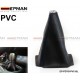 EPMAN JDM Universal Black PVC Grain Shifter Knob Boot Cover Red Yellow blue Stitching EP-PDT01PVC