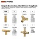 EPMAN 100PCS/Carton Brass Barbed Fitting Straight T Type Tee Y type Tee Cross Pneumatic & Plumbing for Air and Water Hose Quick Fitting Connectors EPAA32G05